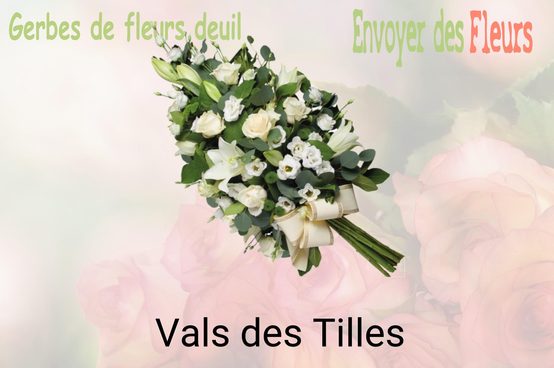Gerbe de fleurs de deuil livrée à Vals-des-Tilles